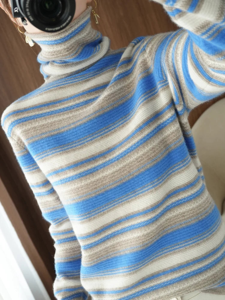 Women’s Korean Hoodie Sweater – Loose Thick Knitted Pullover