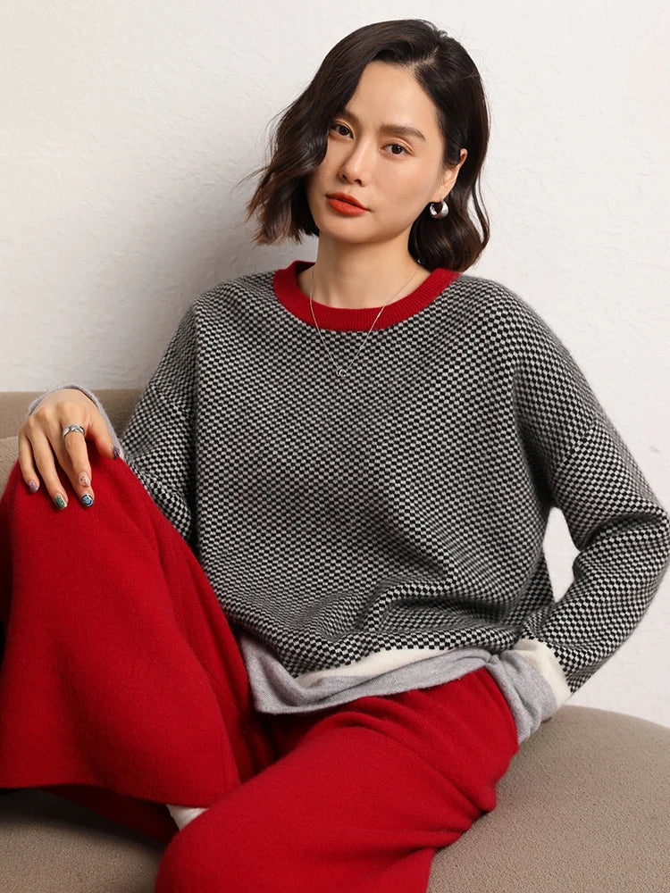 Women’s 100% Cashmere Sweater – Autumn/Winter Pullover