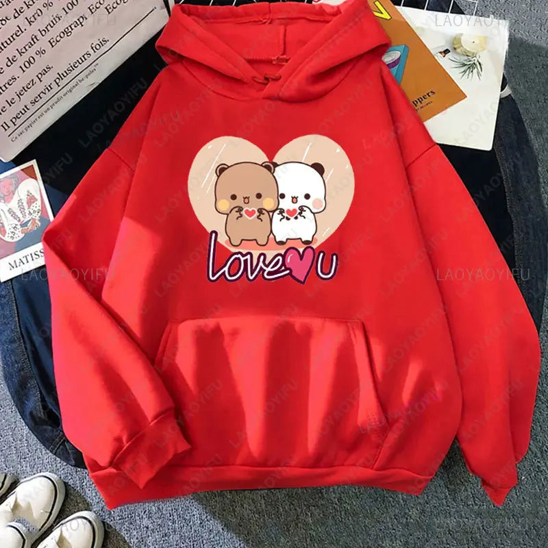 Panda Bubu Dudu Love Heart Sweatshirt