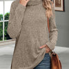 Women’s Thick Knitted Sweater – Autumn Turtleneck Pullover