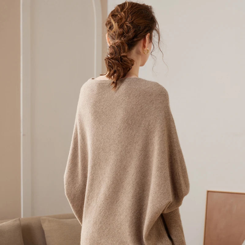 Women’s Soft Knit Jumper – Loose Fashion Sweater