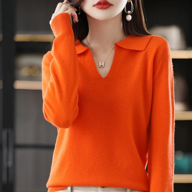 “Women’s 100% Cashmere Short-Sleeve Sweater”