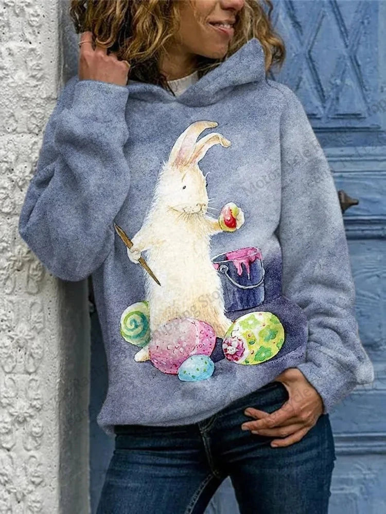 1. Fun Cute Cat 3D Print Oversized Hoodie