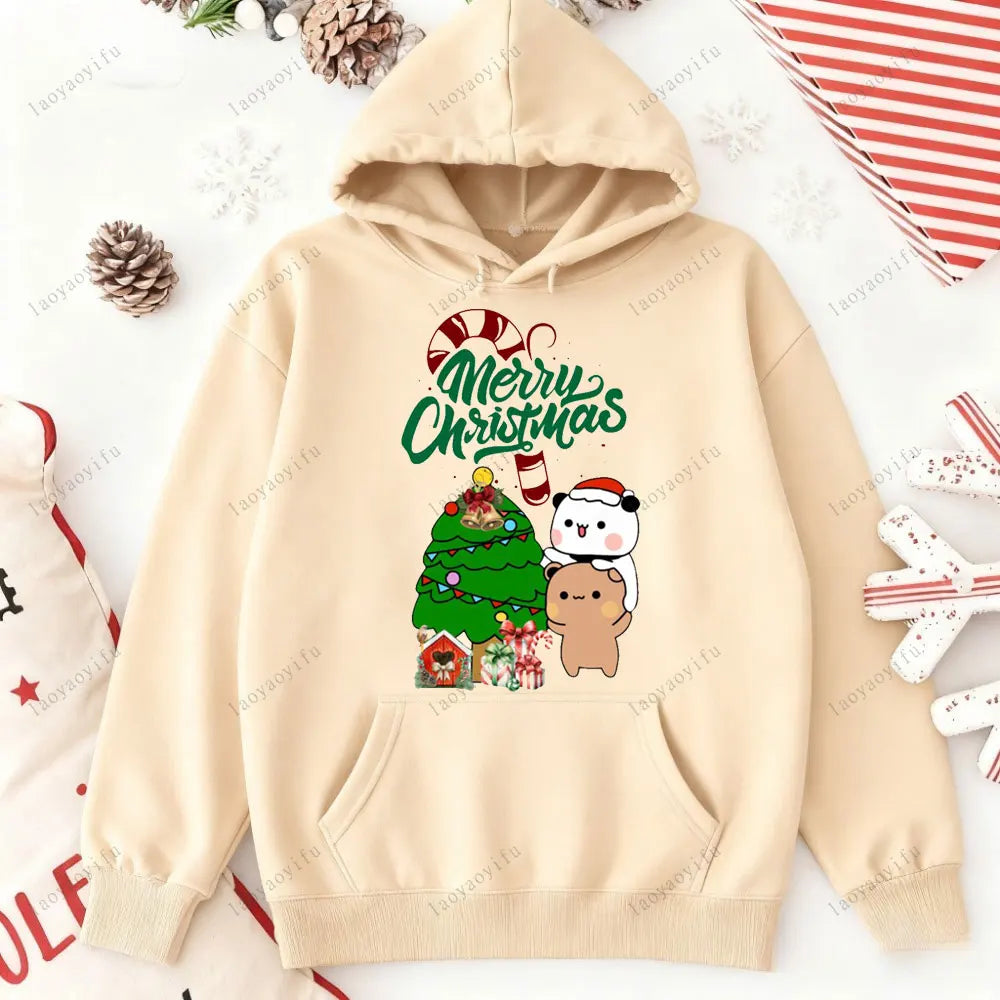 Merry Christmas Bubu Dudu Hoodie – Winter Warm Tracksuit
