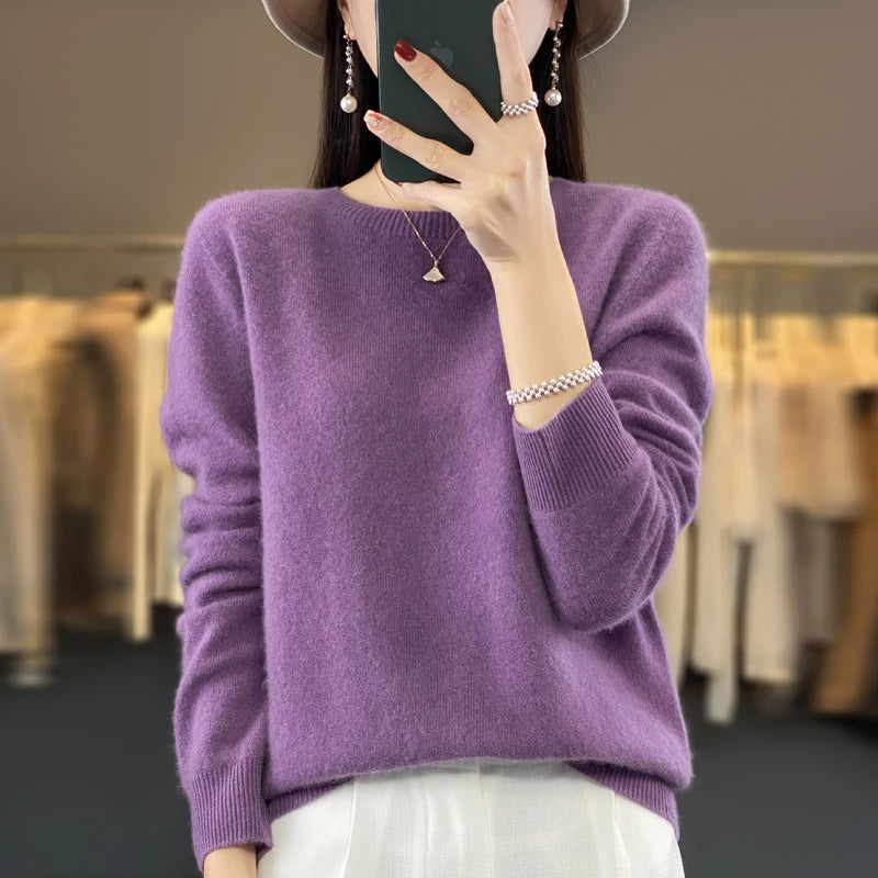 “Women’s 100% Merino Wool Sweater”
