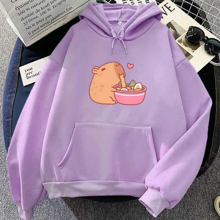 Cute Capybara Ramen Hoodie