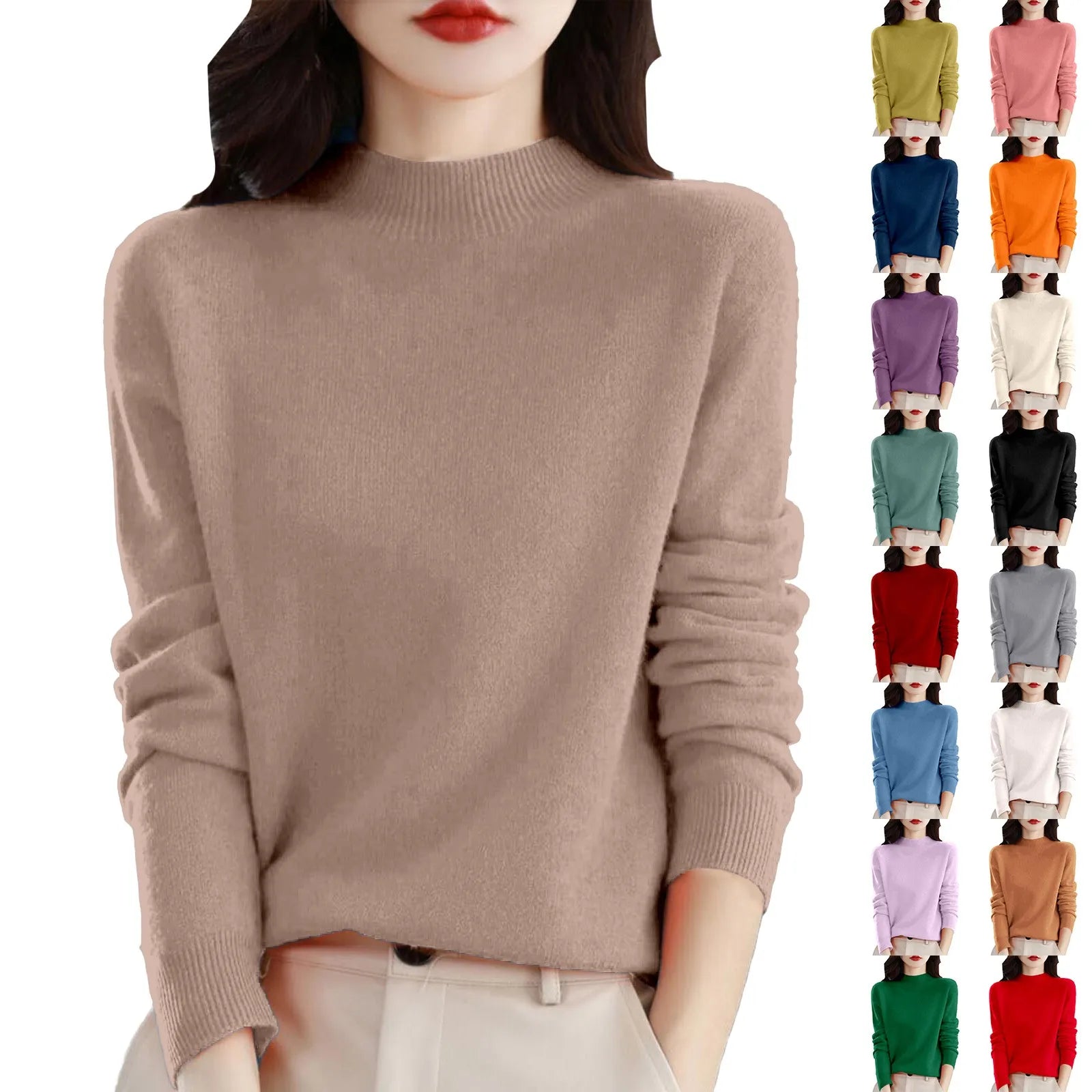 Women’s Half-Neck Wool Sweater